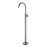 Nero Dolce Floor Mounted Bath Filler Mixer - Gun Metal Grey